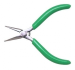 Xcelite 5'' 60° Curve Nose Pliers w/ Green Cushion Grips Smooth Jaws