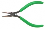 Xcelite 5'' 60° Curve Long Nose Pliers w/ Green Cushion Grips Smooth Jaws