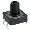 Tactile Switch SPST-NO Top Actuated< Black Through Hole 0.05A 12V 350/Pack
