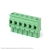 Terminal Block One Piece Rising Clamp 2P Green 5.00mm