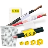 Wire Markers & Cable Labels in Polyolefin, Nylon & Vinyl, Wrap-Around, Slide-on, Tag & Clip-on Formats in Rolls, Cards, Books & Cartridges
