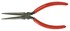 Xcelite 5 11/16'' Standard Needle Nose Pliers Red Cushion Grip Handle Carded