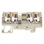 Duo Feed-Through Terminal Block with push in spring Connection WTP 2,5/4 D2/2 BL