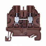 Feed-Through DIN Rail Terminal Block with screw connection 2.5mm 2,5 BR Poles