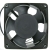 AC Fan Low Power Consumption 120x120x38mm Vapo Bearing 220-240VAC 50/49CFM