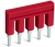 Push-In Type Jumper Bar Insulated 10-Way Nominal Current 25 A Red 25/Pk