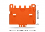 Strain Relief Plate for Mounting Carrier 221 Or 222 Series Can Be Snapped 10/Pk