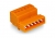 1-Conductor Male Connector Snap-In Mounting Feet 2.5 mm Pin Spacing 5.08 mm 3-Pole 250 mm Orange 100/Pk