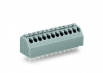 PCB Terminal Block Push-Button 1.5 mm Pin Spacing 3.5 mm 3-Pole Push-In Cage Clamp 150 mm Gray 100/Pk