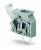 Stackable PCB Terminal Block Push-Button 2.5 mm Pin Spacing 5/5.08 mm 1-Pole Cage Clamp Commoning Option 250 mm Gray 100/Pk