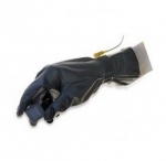 12'' 4 mil Polytuff Solvent Process Conductive Polyurethane Gloves 1 Pair Small