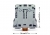 2-Conductor Through Terminal Block 50 mm Lateral Marker Slots Only for Din 35 x 15 Rail Power Cage Clamp 5000 mm Gray 5/Pk