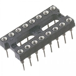 DIL Sockets 16P Dual Rows 2.54mm Staggered SIL ROHS