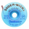 Solder-Wick No Clean 0.030''/0.8mm White 5'