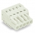 1-Conductor Female Plug Mismating-Proof 2.5 mm Pin Spacing 5 mm 4-Pole 250 mm Light Gray 100/Pk