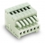 1-Conductor Female Plug Mismating-Proof 0.5 mm Pin Spacing 2.5 mm 4-Pole 050 mm Light Gray 200/Pk