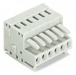 1-Conductor Female Plug Mismating-Proof 1.5 mm Pin Spacing 3.5 mm 2-Pole 150 mm Light Gray 200/Pk