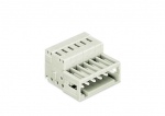 1-Conductor Male Connector Mismating-Proof 1.5 mm Pin Spacing 3.5 mm 16-Pole 150 mm Light Gray 25/Pk