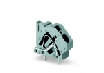 Stackable PCB Terminal Block 6 mm Pin Spacing 10 mm 1-Pole Cage Clamp Commoning Option 600 mm Gray 50/Pk