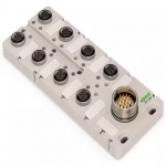 Wago M12 sensor/actuator box 8way 5pole M23