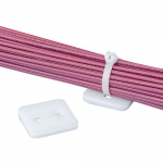 Panduit Low Profile Cable Tie Mount,UsrSuppliedAdhesive,NAT,PK1000