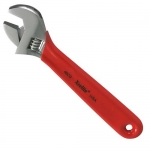 Xcelite 4' Chrome Adjustable Wrench w/ Red Cushion Grip Handle