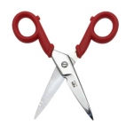 Aven Electrician Scissors w/ Wire Stripping Slots & Plastic Grips 