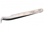 Aven Tweezers 6-CS Length 4 1/4'' (110mm) Carbon Steel Nickel Chrome Plated Hardened Tips