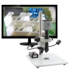 Digital Microscope w/ 360 Viewer Mighty Cam HD on Post Stand w/ Gooseneck LEDs 22x-147x