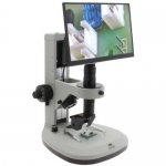 Digital Microscope w/ 360 Viewer Mighty Cam Eidos on Track Stand 13.3x-94.4x