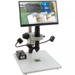 Digital Microscope w/ 360 Viewer Mighty Cam Eidos on Post Stand w/ Gooseneck LEDs 13.3x 94.4x