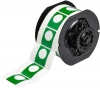 B30 Series Raised Panel Polyester Push Button Labels 1.5'' H x 1.2'' W Roll of 200 Labels Green