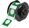 B30 Series Raised Panel Polyester Labels 1.8'' H x 1.8'' W Roll of 190 Labels Green