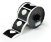 B30 Series Raised Panel Polyester Labels 2.4'' H x 2.4'' W Roll of 145 Labels Black