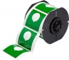B30 Series Raised Panel Polyester Labels 2.4'' H x 2.4'' W Roll of 145 Labels Green