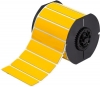 B30 Series Raised Panel Polyester Labels 1'' H x 4'' W Roll of 300 Labels Yellow