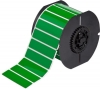 B30 Series Raised Panel Polyester Labels 0.75'' H x 3'' W Roll of 375 Labels Green