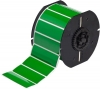 B30 Series Raised Panel Polyester Labels 1'' H x 3'' W Roll of 300 Labels Green