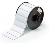 B30 Series Raised Panel Polyester Labels 1'' H x 3'' W Roll of 300 Labels White