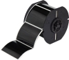 B30 Series Raised Panel Polyester Labels 2.5'' H x 3'' W Roll of 125 Labels Black