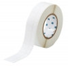 Nylon Cloth Labels 0.5'' H x 0.9'' W Roll of 3000 Labels White Secondary Label is Included