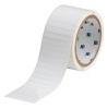 WorkHorse Static Dissipative Glossy Polyester Labels 0.25'' H x 2'' W Roll of 2500 Labels White