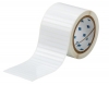 Workhorse Glossy Polyester Labels 0.25'' H x 3'' W Roll of 2500 Labels White