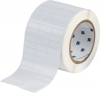 Workhorse Static Dissipative Glossy Polyester Labels 0.375'' H x 1'' W Roll of 10000 Labels White Quantity per Row 3