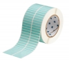 UltraTemp Series Glossy Light Green Polyimide Labels 0.25'' H x 1.25'' W Light Green Roll of 10000 Labels Quantity per Row 2