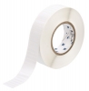 Workhorse Glossy Polyester Labels 0.25'' H x 1.25'' W Roll of 10000 Labels White  Quantity per Row 1
