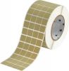 UltraTemp Amber Polyimide Labels 0.75'' H x 0.75'' W Roll of 10000 LabelsAmber