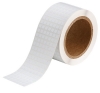 Workhorse Static Dissipative Glossy Polyester Labels 0.25'' H x 0.25'' W Roll of 20000 Labels White