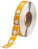 Foam Backed Raised Panel Labels 1.9'' H x 1.2'' W Yellow Roll of 500 Labels
