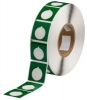 Foam Backed Raised Panel Labels 1.8'' H x 1.8'' W Green Roll of 500 Labels